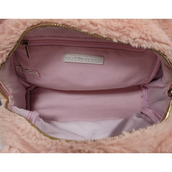 UnderOneSky Girls Soft Plush Mini Backpack Unicorn Adjustable Iridescent Straps - Picture 14 of 16